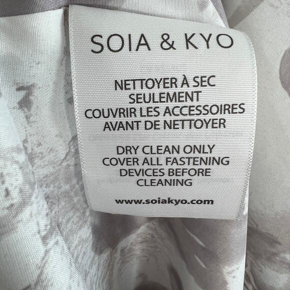 Soia & Kyo Sylvia Heather Gray Utility Jacket Hooded Full Zip Size Small S - Picture 8 of 9